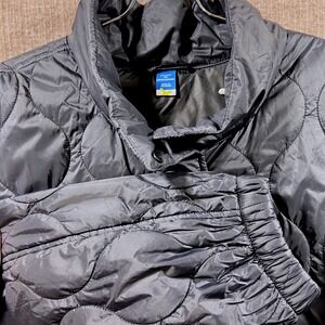 Gap Packable Puffer Jacket Womens 3X Black Quilted Full Zip Pockets Coat